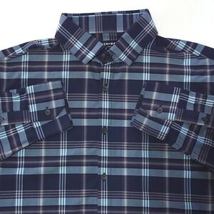 Mizzen + Main Leeward No Tuck Performance Shirt Mens Large Trim Fit 1WS-0474